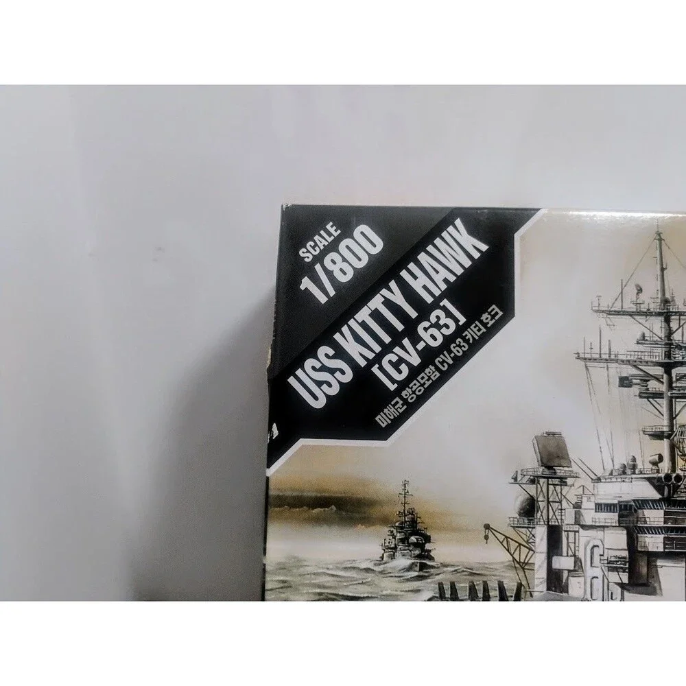ACADEMY HOBBY MODEL KITS USS KITTY HAWK 1/800 SCALE CV-63 NEW OPEN BOX